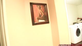 Hot Maid Lorena rides black anaconda cock