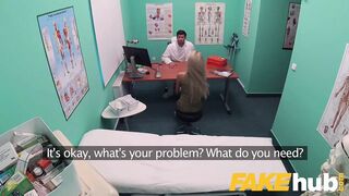 Fake Hospital Sweet blonde Russian eats docs cum