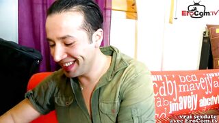 French skinny milf does her first amateur porn
