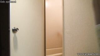 Slender Japanese with Nice Tits Taking a Shower on Cam