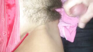 Hungover mommy lets me spray her pussy with cum