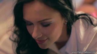 Beautiful And Outrageous CFNM Blowjob MILF Is Fantastic
