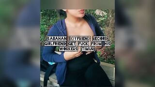Sabahan GF kena paksa berAmput dengan Om sambil BF rakam dekat pondok kebun getah