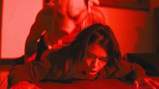 Frightened babe dominated and banged by masked creep