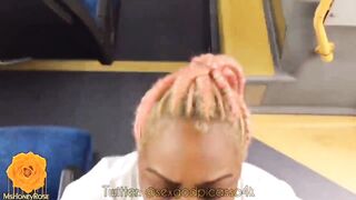 Houston Ebony Slut Drains Black Monster Cock On Public Bus
