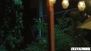 VIXEN Janice Griffith and Ivy Wolfe Sneak Into Backyard For Nighttime Pool Fun