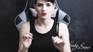 Punheta guiada com meu strapon