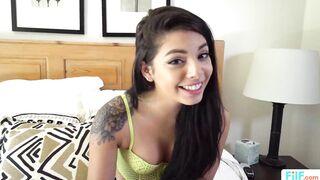 FILF - Gina Valentina Practices Sucking Dick On Her Stepbrother