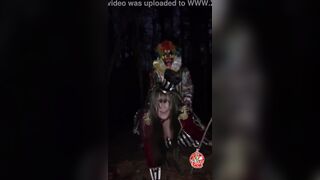 Clown fucks Pawg in the woods