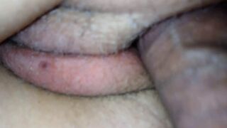 Pussy fucked and covered with sperm