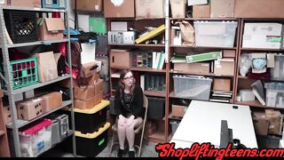 Teen thief gets facial after getting fucked as punishment
