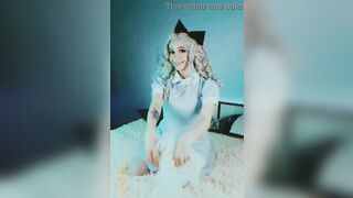 AliceBong alone at home Teen pussy