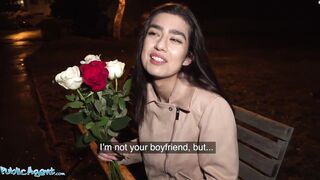 Public Agent Aaeysha gets fucked on Valentines Day in a hotel room