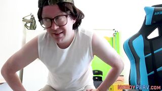 Leeds nerd fingerbangs skinny brit