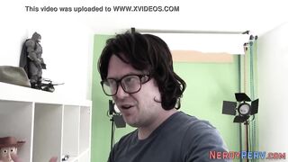 Leeds nerd fingerbangs skinny brit