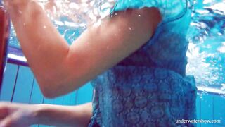 Flying panties underwater of Marusia