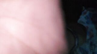 finger fucking my pussy in my grandma's bed