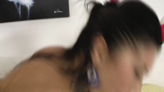 Fuck that tight teen ass! Huge BBC makes it gape!