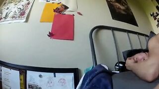 White Stud fucks Asian exchange student hard in her dorm