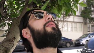 Dude gives r. rough sex to brunette