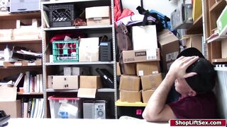 Teen babe fucked while bf watching