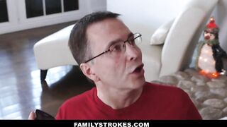 Familystrokes - Step-Sis (Riley Mae) Fucked During Christmas Pic