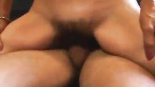 Mature hairy slut doing a great reverse cowgirl