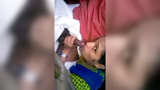 Chennai IT girl Sucking her husband's friend cock