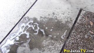 Asian piss floods floor