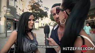 HITZEFREI Busty German MILF Jacky Lawless Ass Fucked Outdoors