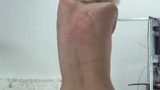 SpankingServer bare back whipping2405