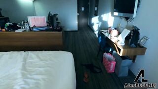 Sexy Busty Redhead Takes Stranger Back to Her Hotel Room To Suck & Fuck Him!