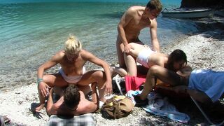real public German beach orgy