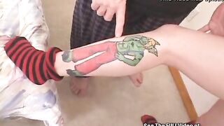 Punk Slut Fucks Toy and Big Cock!