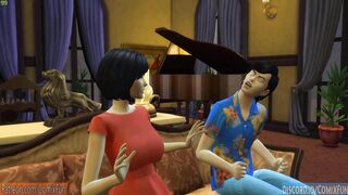 Japanese step Mom And Son He Does It Again After Returning Home From Work