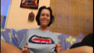 Rough Sex with big nippled teen
