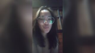 Asian girl at home alone and bored masturbates 1