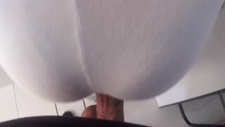 Horny Unknown Milf Let me Touching my Big Dick on her Ass inside Subway in Brazil and she liked!