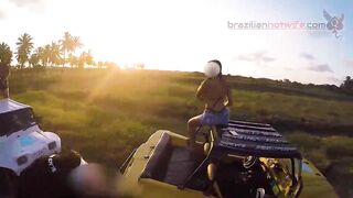 GOING TO WATCH ANOTHER SUNSET TOGETHER WITH A LITTLE EXHIBITIONISM IN PONTAL DO MARACAIPE