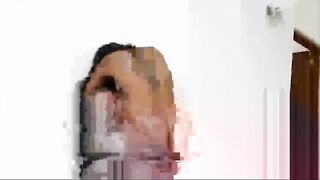 Cum on back of sexy girl
